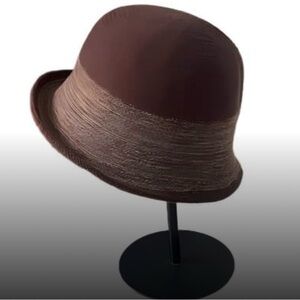 Elegant Brown Cloche Women's Hat